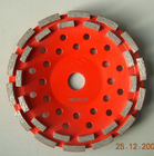 7&quot; Double Row Diamond Cup Grinding Wheel For Stone Tools Grinding Granite supplier