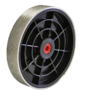 Ruber bond Electroplated Diamond Grinding Wheel Flat Edge Polishing Wheel for lapidary &amp; Glass polishing supplier