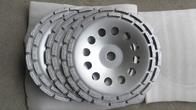 12 segment 7&quot; Inch Concrete and Stone grinding Double Row Diamond Cup Wheel supplier