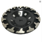 T Type Segment Diamond Cup Wheel for Concrete Grinding , hard granite and engineered stones supplier