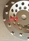 PCD Chip Diamond Grinding Cup Wheel for concrete epoxy floor coating removal supplier