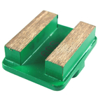 2 Square Segments Diamond Scraper Grinding Plate with Single Plug Quick Change Backer supplier