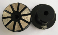 10 Segments fan shape diamond grinding wheel with magnetic or velcro backing supplier