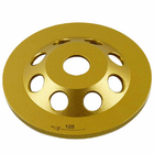 125mm 5 Inch 6T 7/8 Inch PCD Grinding Wheel Hole Diamond Cup Grinding Wheel, Used To Remove Epoxy Paint supplier