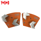 Arrow-shaped plate polished concrete grinding metal abrasive block supplier