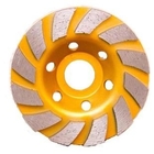 7 Inch Brazed High Speed Rectangular Cutter Head Marble Polishing Diamond Grinding Wheel supplier