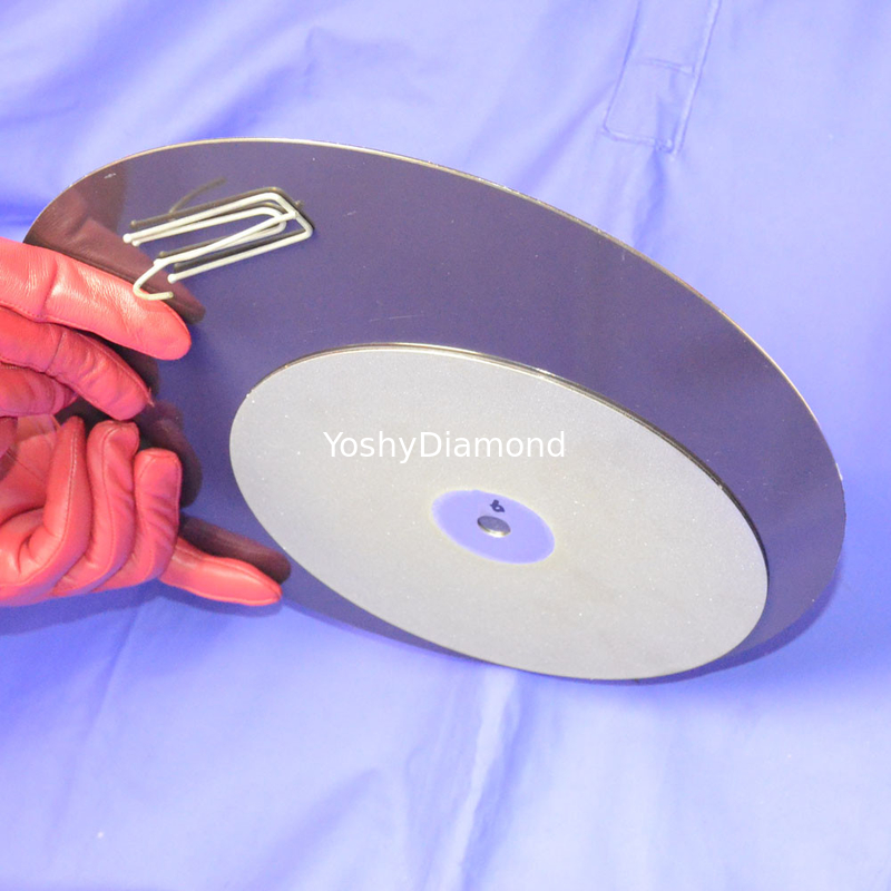 No-hole 400mm 16&quot; inch Diamond Flat Lap Discs with Magnetic Backing supplier
