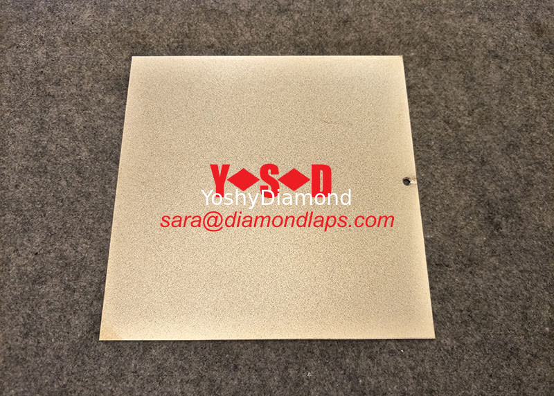 Electroplated diamond Lapping Plate for glass 8&quot; inch X 8&quot; inch  shaped Metal based supplier