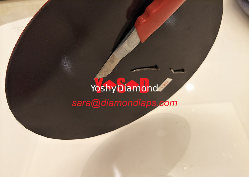 Magnetic backed Flexible diamond polishing disc 15 inch grit 120 supplier