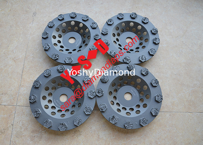 7&quot; Inch 180mm Diameter PCD Chip Diamond Cup Wheel for Epoxy , Paint, Glue Coating Remocal supplier