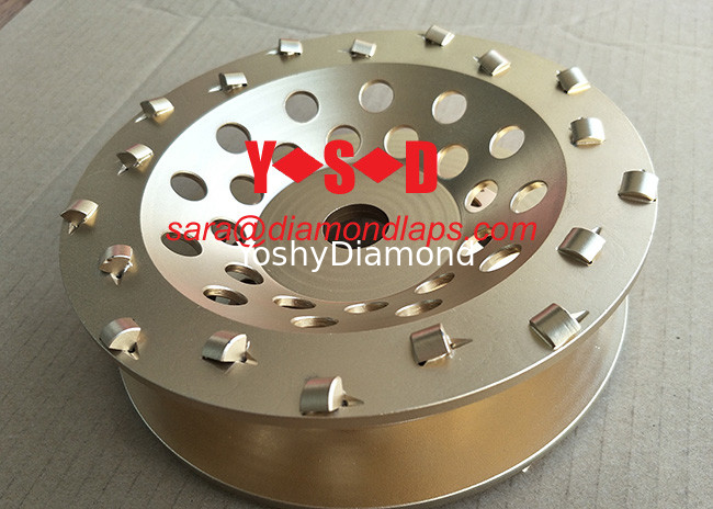 5&quot; Inch 7&quot; Inch PCD Diamond Cup Grinding Wheel for Epoxy coating removal on hand grinder supplier