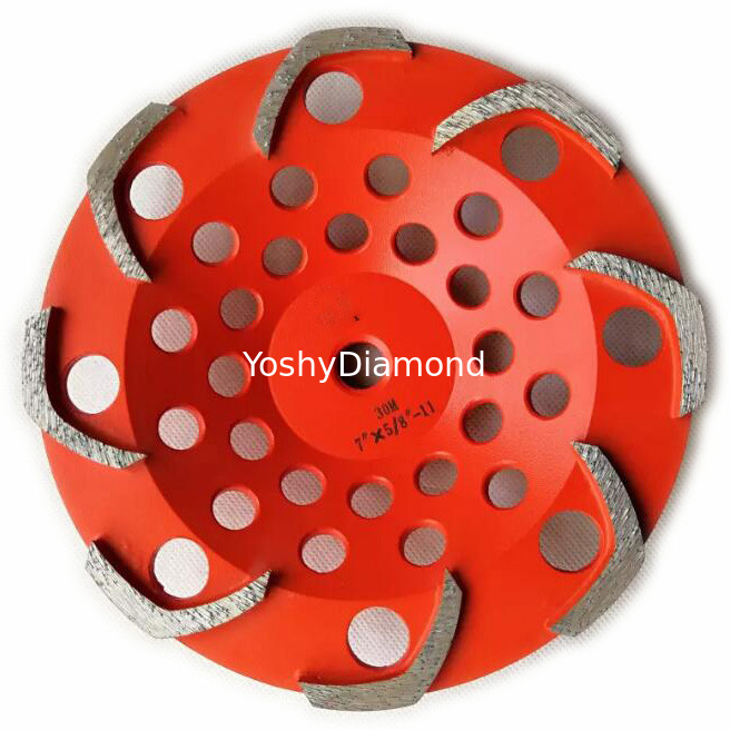 8 segments L shape Top quality Diamond Grinding Cup Wheel for Griinding Concrete supplier