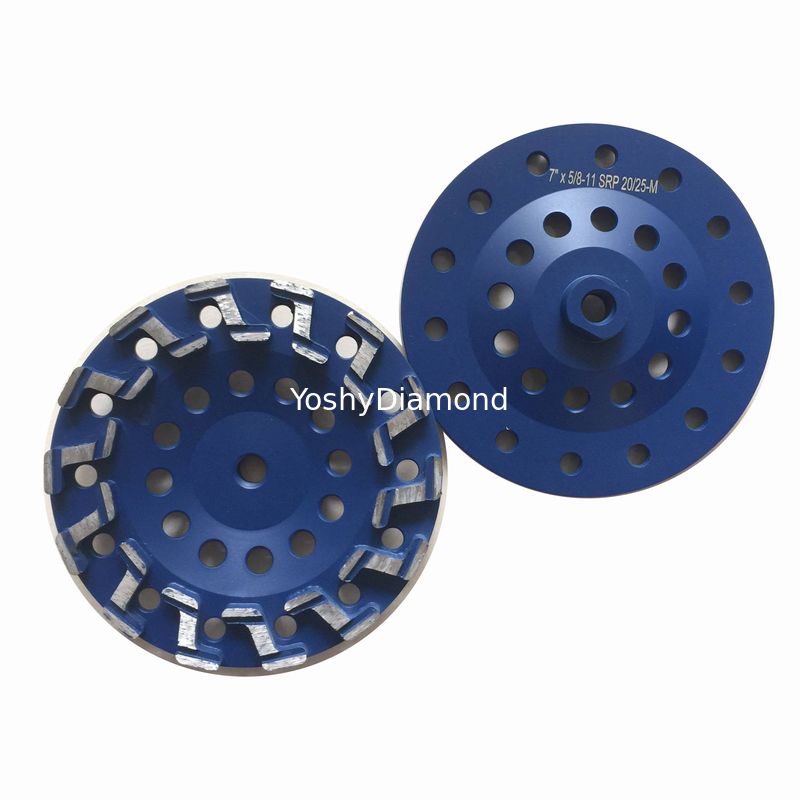 7&quot; inch S type segments Diamond Cup Wheels for concrete grinding supplier