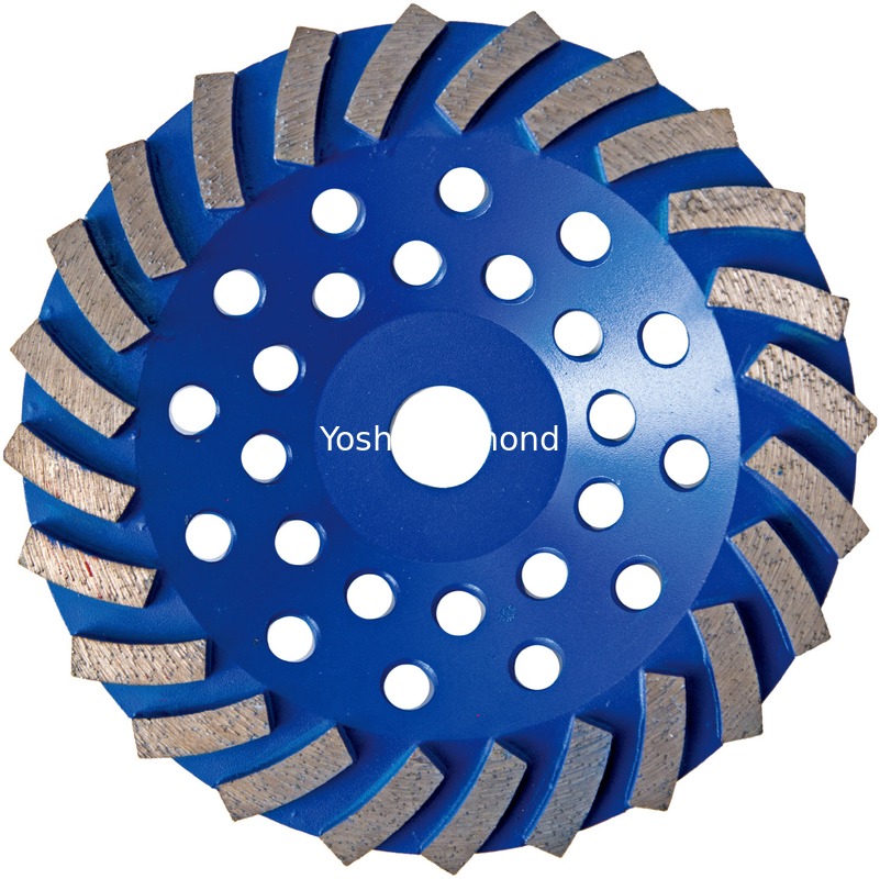 4.5 Inch 115 Mm Sintered Turbine Segmented Diamond Grinding Wheels For Hand-Held Grinders And Hand-Push Grinders supplier