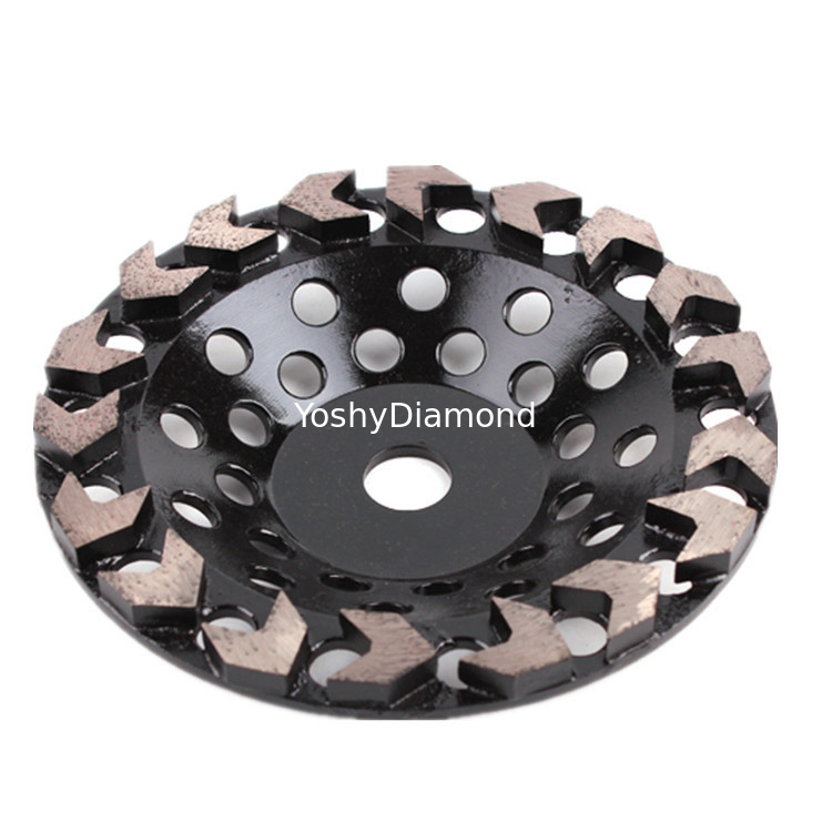 7 Inch 180mm Arrow-Shaped Segmented Diamond Grinding  ​Wheel For Grinding Hard Granite, Marble supplier