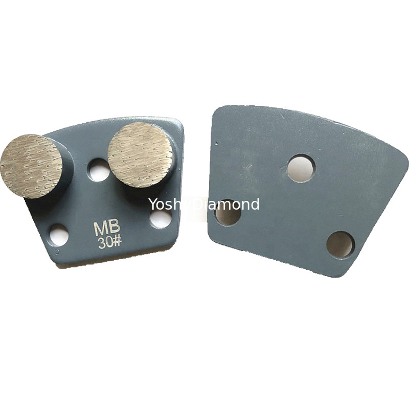 9mm double rod trapezoidal metal diamond grinding disc for product polishing supplier