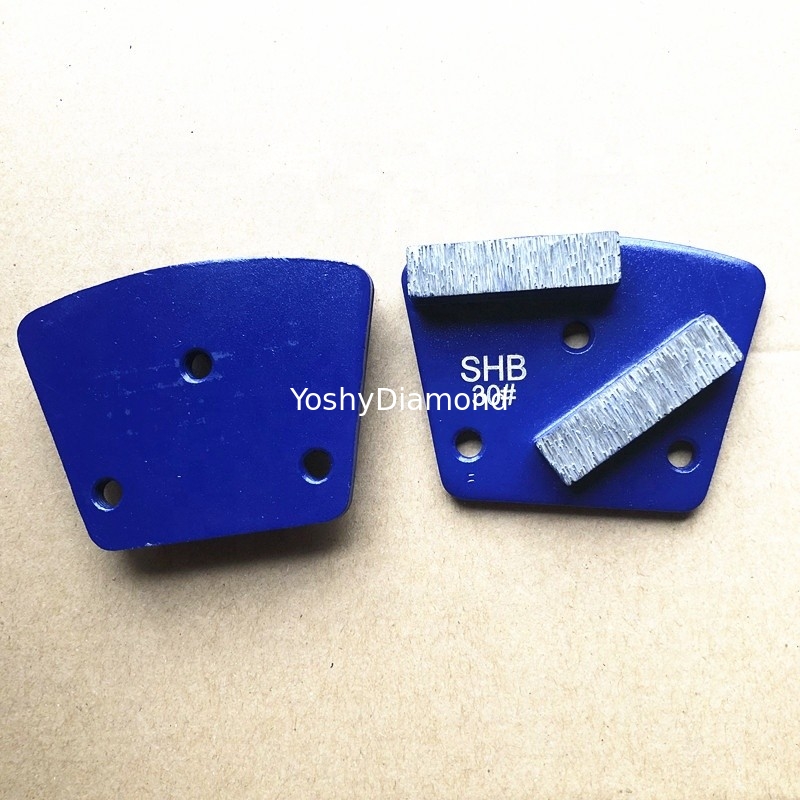 Double-pole three holes of 9 mm diamond disc trapezoidal metal, for polishing supplier