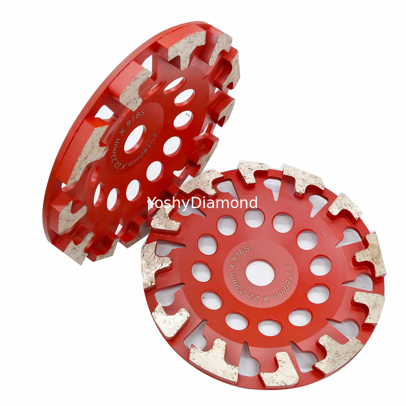 6 Inch High Speed Double-Side Resin Alloy Special Diamond Grinding Wheel For Marble Concrete supplier
